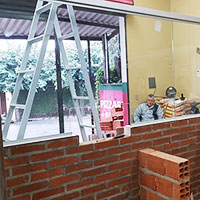 instalação de vidro para balcão de pizzaria