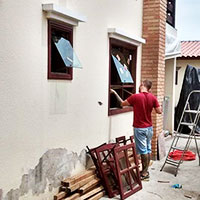 colocação de janelas